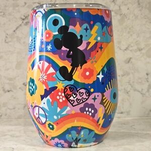 Disney Colorful Rainbow Mickey Silhouette Stainless Tumbler